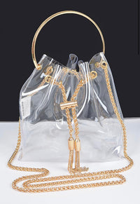 Fancy Clear Drawstring Bag