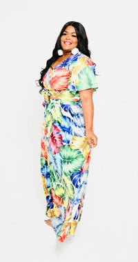 Tropical Floral Skirt Set